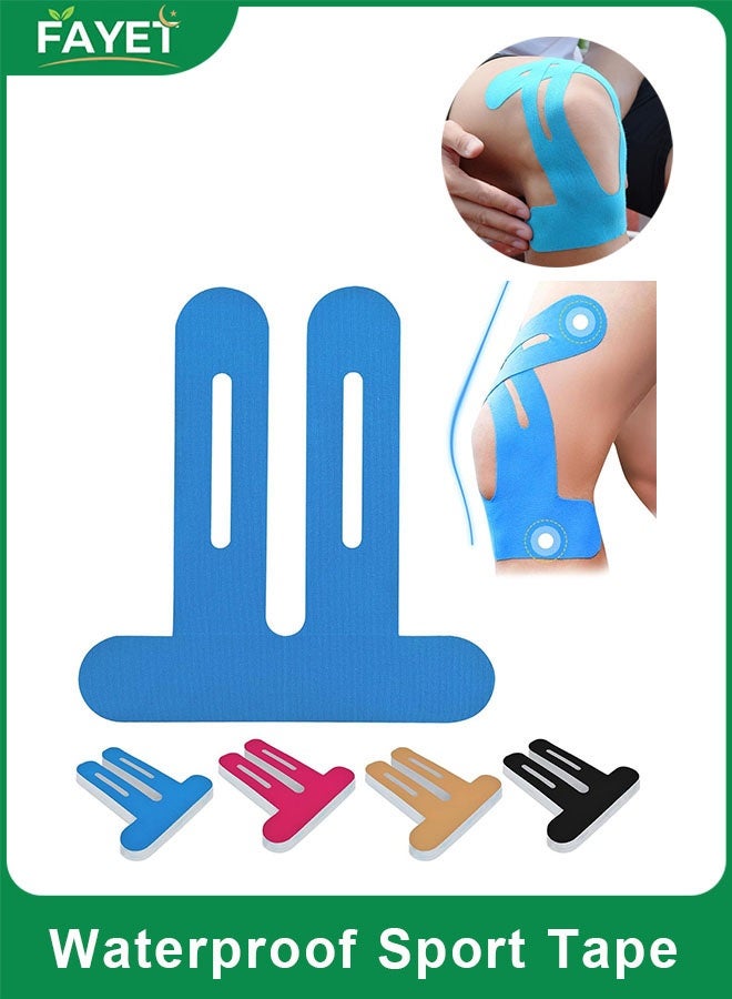 FAYET 4PCS Kinesiology Tape for Knees, Elastic Waterproof Sports Tape for Support and Mobility - Image 1